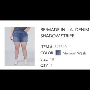 Lane Bryant denim shorts NWT